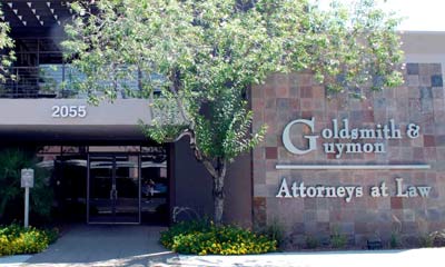 Exterior view of office: Goldsmith & Guymon P.C. | Attorneys at Law